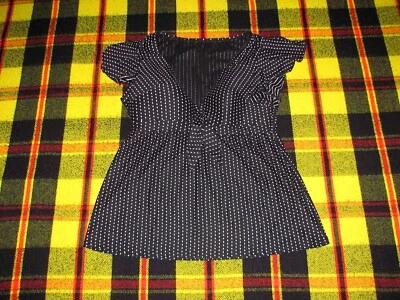 Camiseta Tankini de Natación Cacique Talla 14 Negro/Blanco Traje de Baño Playa Traje de Baño Sin Alambres Foto 1 de 4