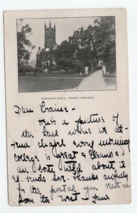 NORTHHAMPTON MA 1905 VIEW OF SMITH COLLEGE HALL  - Picture 1 of 2