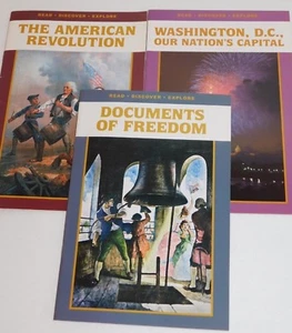 Reading 3 Books Children Washington DC Revolution Documents of Freedom - Imagen 1 de 10