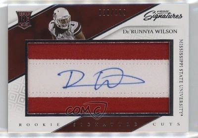 2016 Panini Prime Signatures Signature Cuts /199 De'Runnya Wilson Rookie Auto RC - Image 1 of 2