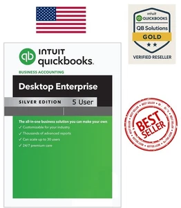 QuickBooks Desktop Enterprise 2024 for Windows 5-User Version US Only - Picture 1 of 9