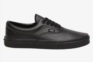 VANS ERA LEATHER BLACK MONO - Picture 1 of 5