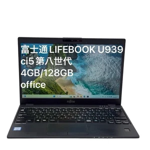 Used 1920x1080 Fujitsu U939/B LIFEBOOK Balck 4GB 128GB 8365U i5 8th generation - Picture 1 of 8