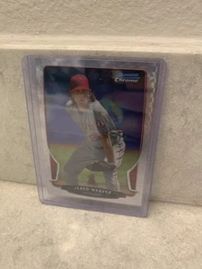 2013 Bowman Chrome Checkered Refractor JERED WEAVER ANAHEIM ANGELS - Picture 1 of 2