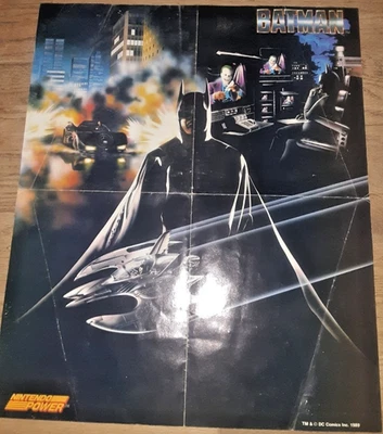 老式1989年任天堂NES Fester's Quest蝙蝠侠89 16x19折叠海报任天堂 — 第 1/4 张图片