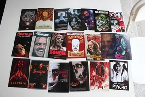 20 Horrorfilm Grusel POSTKARTEN Kunst Sammlerstück LOT Halloween It Psycho Zombie - Bild 1 von 1
