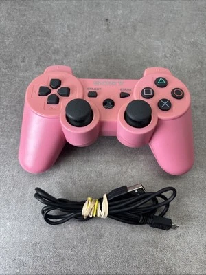 Sony Playstation 3 PS3 DualShock 3 Controller Gamepad Original- Pink/Rosa - Image 1 of 4