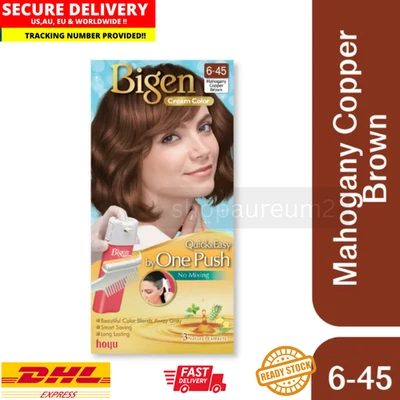 NUEVO Hoyu Bigen ONE PUSH Color Crema Teñido Rápido y Fácil Cobre Marrón 6.45 Foto 1 de 4