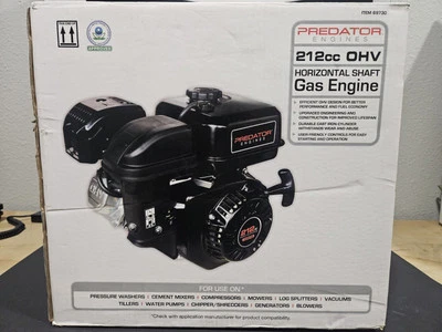 Predator 6.5 HP 212cc OHV Horizontal Shaft Gas Engine - Brand New - Item #69730 - Image 1 of 4