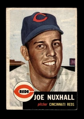 1953 Topps Set-Break #105 Joe Nuxhall en muy buen estado-en muy buen estado (arruga) *GMCARDS* Foto 1 de 2