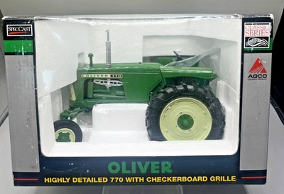 OLIVER 770 1/16 SpecCast TRACTOR w/ checkerboard Grille NOS 2008 UNUSED orig BOX - Image 1 of 4