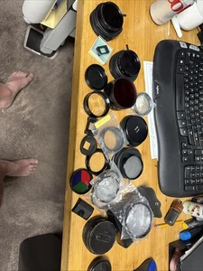Lot of Miscellaneous Camera Gear - Filters, Adapters , Caps - Picture 1 of 8