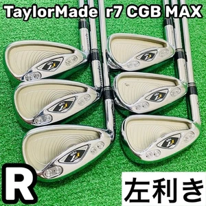 Lefty TaylorMade r7 CGB MAX Irons #5-9,Pw(6Clubs)/NSPRO950GH/Flex:Regular - Picture 1 of 9