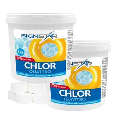 Chlortabletten Multitabs Pool 10 kg Langsamlöslich Chlor Pflege für Schwimmbad - Bild 1 von 4