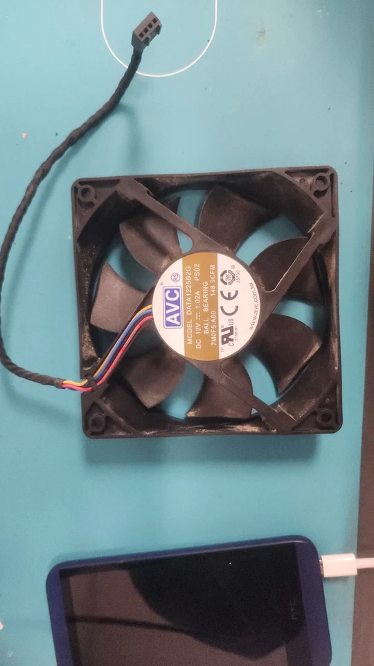 Avc DATA1225B2G 148.9CFM 4300RPM 120mm High Speed Fan for GPU Mining Rig - Image 1 of 1