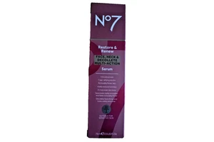 No7 Restore and Renew Face, Neck & Decollete Multi Action Serum 75ml - Picture 1 of 1
