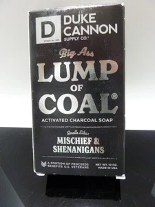 New Duke Cannon Big Ass Lump Coal Soap 10oz  Activated Charcoal - Picture 1 of 5