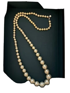 Givenchy Long Pearl and Rhinestone Necklace - Picture 1 of 7