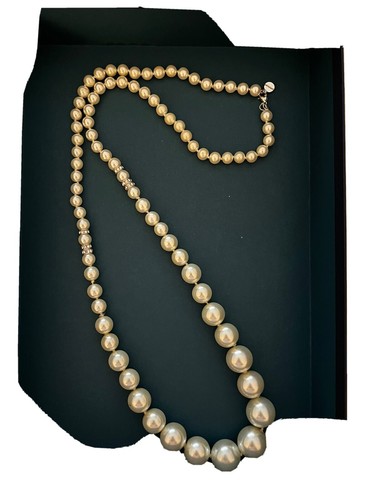 Givenchy Collana Lunga Perla e Strass