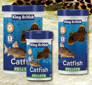 King British Catfish Pellets Bottom Feeder Aquarium Tropical Food 60/200/600g - Picture 1 of 10