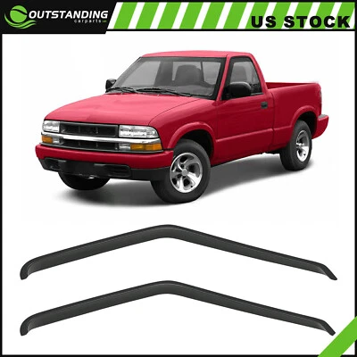 Viseras de ventana con cinta adhesiva para 94-03 Chevy S10/GMC Sonoma Foto 1 de 4