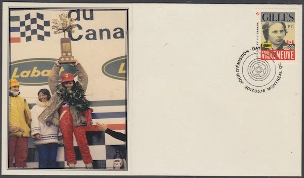 CANADA # 2994.7 FORMULA 1 GILLES VILLENEUVE POSTAGE STAMP on SUPERB FD COVER #7 - Image 1 of 1