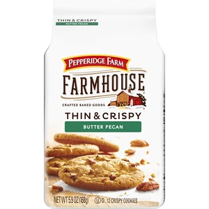 Pepperidge Farm Farmhouse Thin & Crispy Butter Pecan Cookies, 5.9 Oz. Bag - Picture 1 of 12