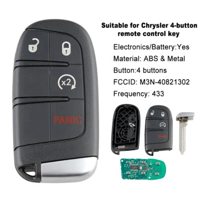 Smart 4 Button Keyless Remote Car Key Fob For Dodge Durango 2014 2015 2016 — 第 1/4 张图片