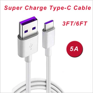 5A USB Typ C Das Schnellladen Datenkabel Kompatibel mit Android Samsung iPhone - Bild 1 von 14