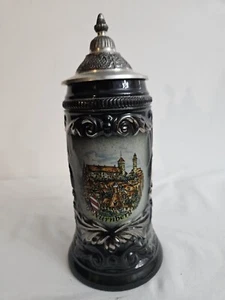 Nurnberg Genuine German Beerstine 8.5"H x 4.5"W Multicolor Signed - Picture 1 of 10
