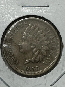 1859 Indian Head Cent First Year of Issue, Nice Condition, Free shipping - Picture 1 of 2