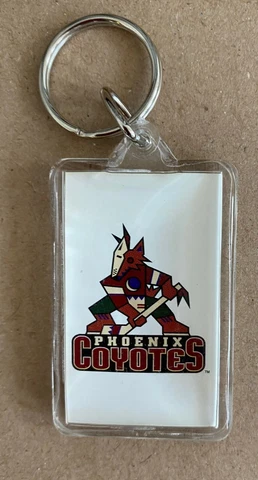 Vintage 90s Phoenix Coyotes 2"  Keychain 1999 Cover