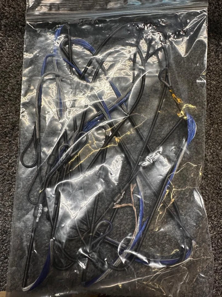 NEW GAS Bowtech Carbon Overdrive (BLUE & Silver) String & Cable (Full Set) GAS - Image 1 of 1