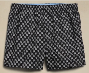 PARA HOMBRE TALLA L 36-38 BANANA REPUBLIC ALGODÓN BOXER NEGRO BR LOGOTIPO ESTAMPADO NUEVO CON ETIQUETAS - Imagen 1 de 1