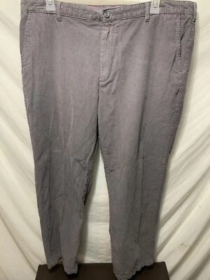 Pantalones de pana IZOD para hombre 42x32 beige gris algodón parte delantera plana 100 % algodón Foto 1 de 4