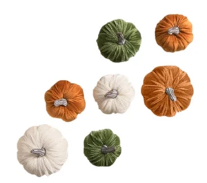 Elegante calabazas de otoño de terciopelo Bethany Lowe S7 - Imagen 1 de 2