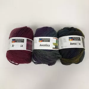 Mixed Lot Of 3 Schachenmayr Aventica Wool Blend Yarn #80, #83 & #88 Made Italy - Picture 1 of 11