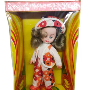 VINTAGE 1970s PLAGGONA MIRELLA DOLL 10.5in. MADE IN GREECE NEW IN BOX RARE - Picture 1 of 7