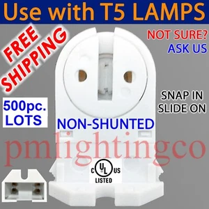 💥WHOLESALE💥T5 LED Miniature G5 Tall BiPIN LAMP HOLDER LIGHT SOCKET END BASE480 - Picture 1 of 11