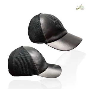Gorra de béisbol de cuero en relieve con logotipo de Giorgio Armani talla M - Imagen 1 de 11
