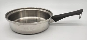 Amway Queen Multi ply 18/8 Stainless Steel Cookware Saucepan Skillet 10.5" USA  - Picture 1 of 7