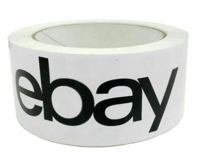 2 Rolls eBay Branded BOPP Shipping Tape Black Logo  2 inches x 75 Yards - Image 1 of 2