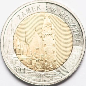 Polonia 5 zl 2022 Castillo Moszna (#8423) - Imagen 1 de 2