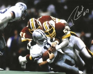 Autographed 8x10 RICH MILOT Washington Redskins photo - w/COA - Picture 1 of 1