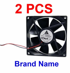 (Lot of 2) Delta Very Quiet 92mm x 25mm DC 12V 2-PIN Cooling Fan - Picture 1 of 2