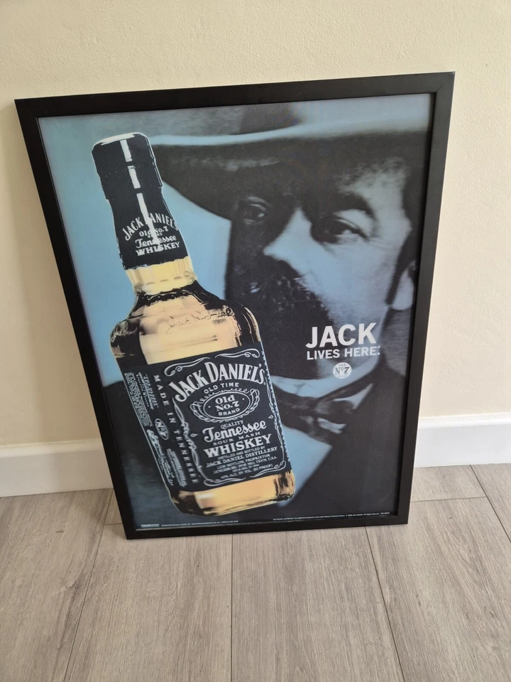 Jack Daniels 3D Poster Druck mit Rahmen 67 cm x 46,5 cm - Bild 1 von 1