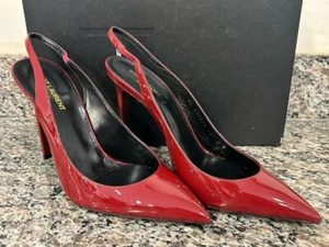 YSL Patent Leather Slingback Pumps Women's Size 40 SPB-SAL (341831) - Picture 1 of 10