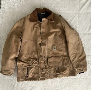 Vtg Carhartt Hunting Jacket Blanket Lined 2XL With Detachable Game Bag - Picture 1 of 16
