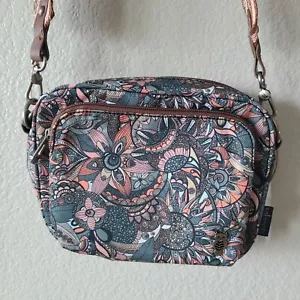 Nuevo con etiquetas Bolso Bandolera Sakroots Lodi Eco Poli Sarga Tono Plata Antiguo Sakroots - Imagen 1 de 12