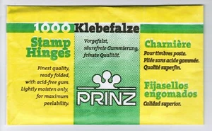 Prinz Stamp Hinges Pack of 1000 Folded Brand New. FREE POSTAGE - Picture 1 of 1